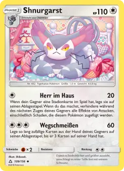 Pokémon-Karte Shnurgarst 109/156