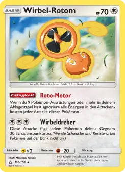 Pokémon-Karte Wirbel-Rotom 110/156