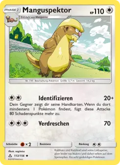 Pokémon-Karte Manguspektor 113/156