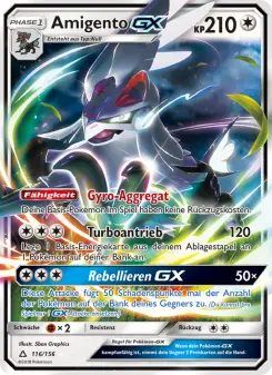 Pokémon-Karte Amigento GX 116/156