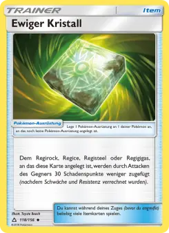Pokémon-Karte Ewiger Kristall 118/156