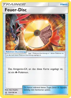 Pokémon-Karte Feuer-Disc 123/156