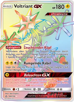 Pokémon-Karte Voltriant GX 160/156