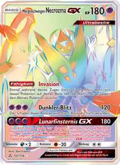 Pokémon-Karte Morgenschwingen-Necrozma GX 161/156