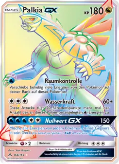 Pokémon-Karte Palkia GX 165/156