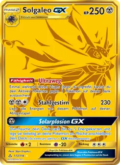 Pokémon-Karte Solgaleo GX 173/156