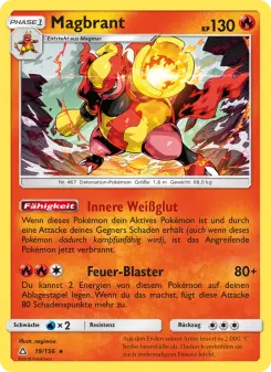 Pokémon-Karte Magbrant 019/156
