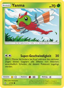 Pokémon-Karte Yanma 002/156