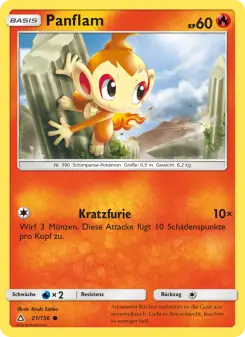Pokémon-Karte Panflam 021/156