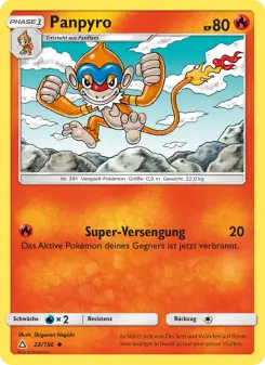 Pokémon-Karte Panpyro 022/156