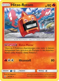 Pokémon-Karte Hitze-Rotom 024/156