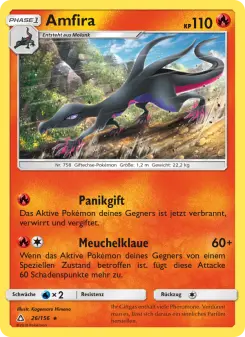 Pokémon-Karte Amfira 026/156
