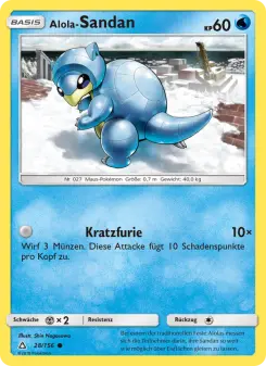 Pokémon-Karte Alola-Sandan 028/156