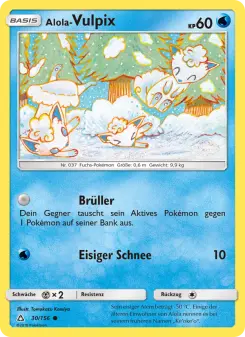 Pokémon-Karte Alola Vulpix 030/156