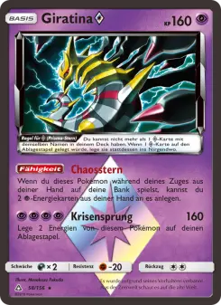 Pokémon-Karte Giratina ◇ 058/156
