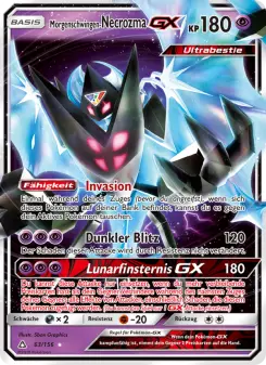 Pokémon-Karte Morgenschwingen-Necrozma GX 063/156