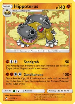 Pokémon-Karte Hippoterus 069/156