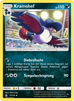 Pokémon-Karte Kramshef 072/156