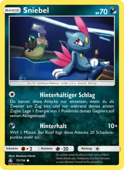 Pokémon-Karte Sniebel 073/156