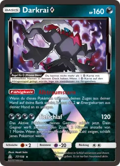 Pokémon-Karte Darkrai ◇ 077/156