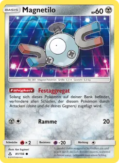Pokémon-Karte Magnetilo 081/156