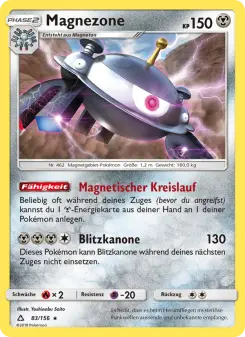 Pokémon-Karte Magnezone 083/156