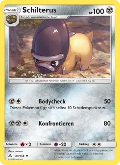 Pokémon-Karte Schilterus 084/156