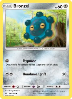 Pokémon-Karte Bronzel 086/156