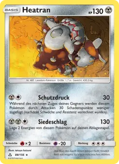 Pokémon-Karte Heatran 088/156