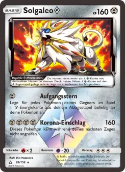 Pokémon-Karte Solgaleo ◇ 089/156