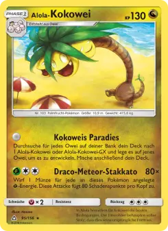 Pokémon-Karte Alola-Kokowei 095/156