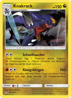 Pokémon-Karte Knakrack 099/156