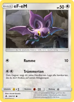 Pokémon-Karte eF-eM 100/131