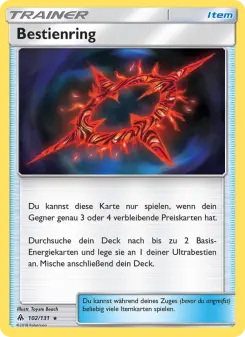 Pokémon-Karte Bestienring 102/131