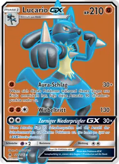 Pokémon-Karte Lucario GX 122/131