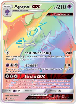 Pokémon-Karte Agoyon GX 134/131