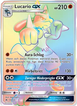 Pokémon-Karte Lucario GX 135/131