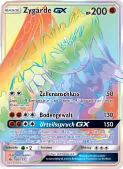 Pokémon-Karte Zygarde GX 136/131