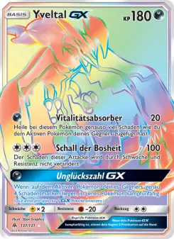 Pokémon-Karte Yveltal GX 137/131