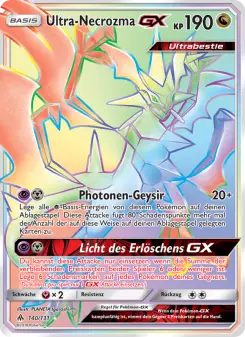 Pokémon-Karte Ultra-Necrozma GX 140/131