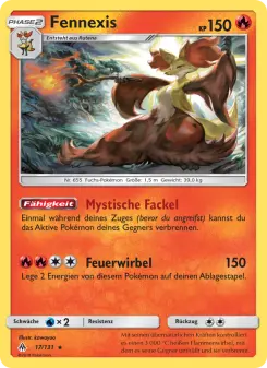 Pokémon-Karte Fennexis 017/131