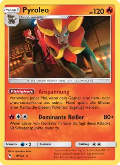 Pokémon-Karte Pyroleo 019/131