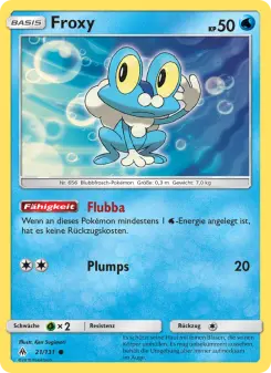 Pokémon-Karte Froxy 021/131