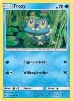 Pokémon-Karte Froxy 022/131