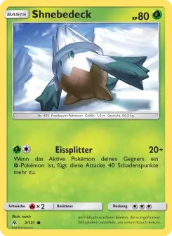 Pokémon-Karte Shnebedeck 003/131