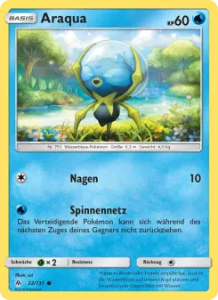 Pokémon-Karte Araqua 032/131
