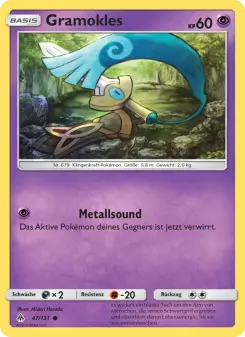 Pokémon-Karte Gramokles 047/131