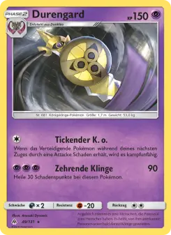 Pokémon-Karte Durengard 049/131