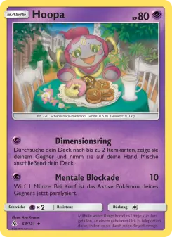 Pokémon-Karte Hoopa 054/131
