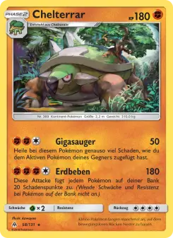 Pokémon-Karte Chelterrar 058/131